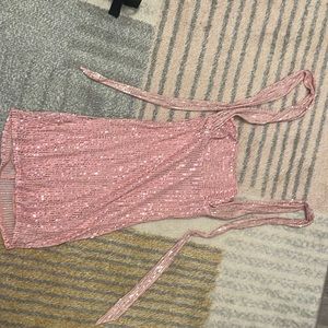 lucy in the sky pink dress size small